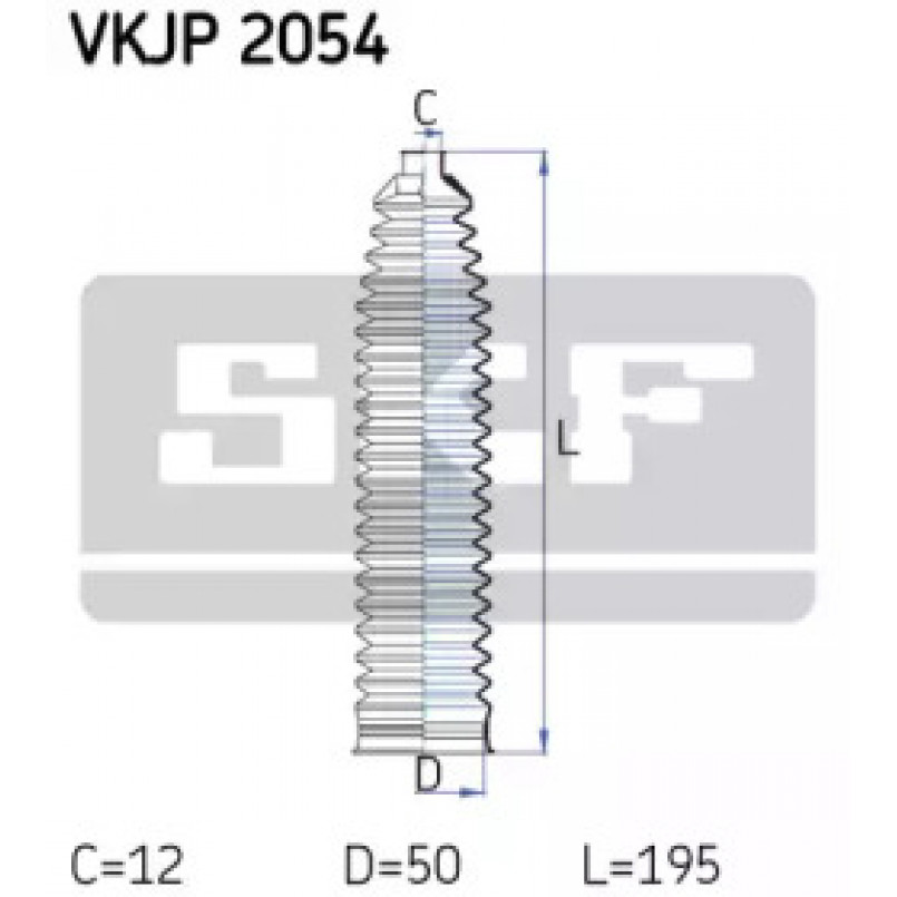 VKJP 2054 SKF - Пильовик привідного валу